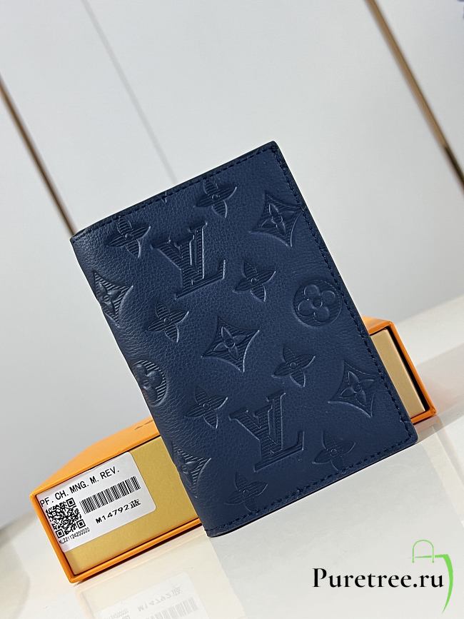 LOUIS VUITTON | Passport Wallet Navy Blue M14792 - 1