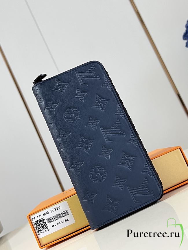 LOUIS VUITTON | Zippy Wallet Horizontal Navy Blue M14847 - 1
