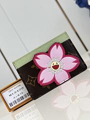 LV x TM Card Holder Sakura Brown M13429 - 1