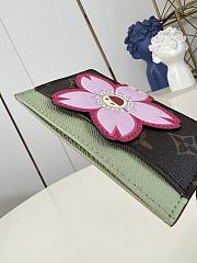 LV x TM Card Holder Sakura Brown M13429 - 5