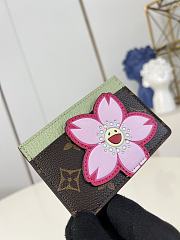 LV x TM Card Holder Sakura Brown M13429 - 3