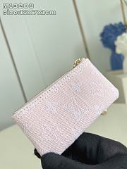 LOUIS VUITTON | Key Pouch Denim Washed Pink M13208 - 5