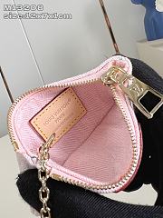 LOUIS VUITTON | Key Pouch Denim Washed Pink M13208 - 3