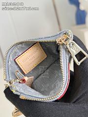 LOUIS VUITTON | Key Pouch Denim Washed Blue M13208 - 4