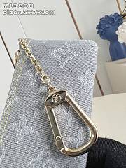 LOUIS VUITTON | Key Pouch Denim Washed Blue M13208 - 3
