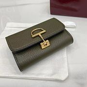 GUCCI | Softbit card case Gold-toned hardware in green - 6