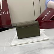 GUCCI | Softbit card case Gold-toned hardware in green - 5