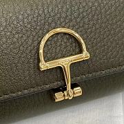 GUCCI | Softbit card case Gold-toned hardware in green - 2