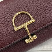 GUCCI | Softbit card case Gold-toned hardware in burgundy - 2