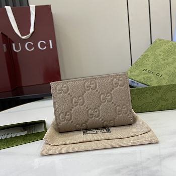 GUCCI | GG Emblem Medium Wallet In Gray