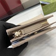 GUCCI | GG Emblem Medium Wallet In Gray - 6