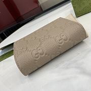 GUCCI | GG Emblem Medium Wallet In Gray - 5