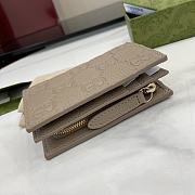 GUCCI | GG Emblem Medium Wallet In Gray - 3