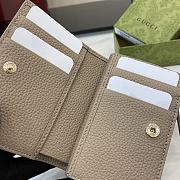 GUCCI | GG Emblem Medium Wallet In Gray - 2