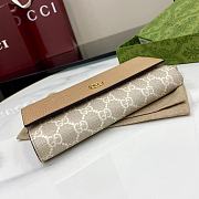 GUCCI | GG Marmont bi-colour continental wallet in beige - 2