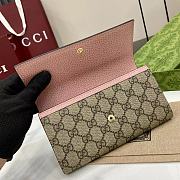 GUCCI | GG Marmont bi-colour continental wallet in pink - 2