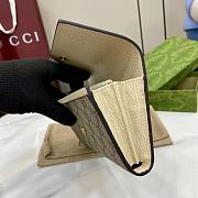 GUCCI | GG Marmont bi-colour continental wallet in white - 6