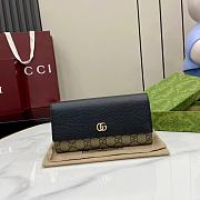 GUCCI | GG Marmont bi-colour continental wallet in black - 1