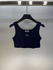 PRADA | Tank Top Croptop In Dark Blue - 1