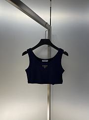 PRADA | Tank Top Croptop In Dark Blue - 5