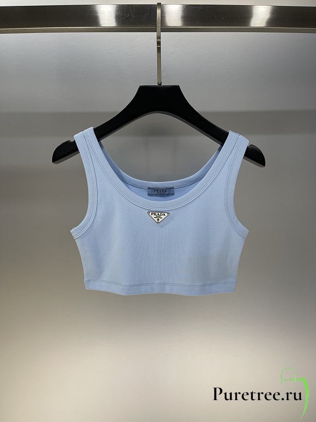 PRADA | Tank Top Croptop In Blue - 1