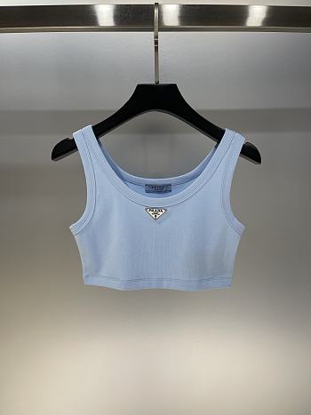 PRADA | Tank Top Croptop In Blue