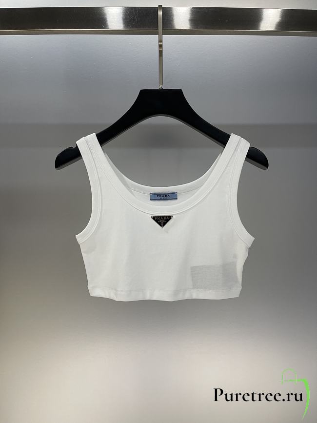 PRADA | Tank Top Croptop In White - 1