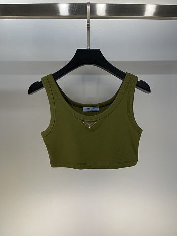 PRADA | Tank Top Croptop In Dark Green