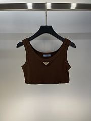 PRADA | Tank Top Croptop In Brown - 1