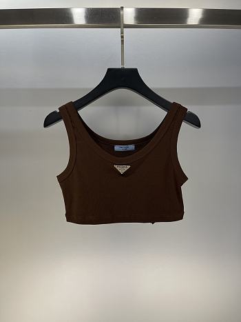 PRADA | Tank Top Croptop In Brown