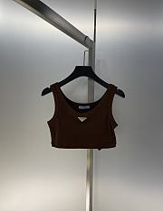 PRADA | Tank Top Croptop In Brown - 6