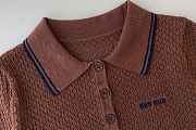 MIUMIU | Polo Shirt A6320 In Brown - 6