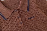 MIUMIU | Polo Shirt A6320 In Brown - 5