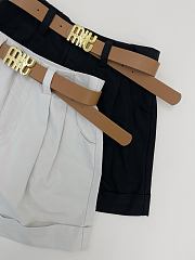 MIUMIU | style rolled-up shorts - 4