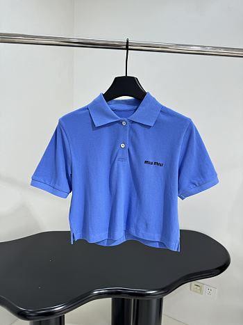 MIUMIU | Polo Shirt In Blue