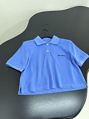 MIUMIU | Polo Shirt In Blue - 5