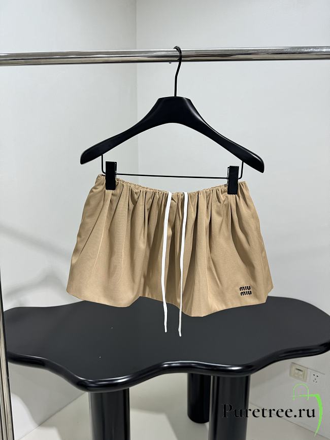 MIUMIU | cotton mini skirt - 1