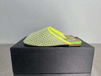 ALAIA | Flat-soled half-slippers in green