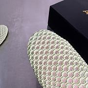ALAIA | Flat-soled half-slippers in green - 5