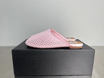 ALAIA | Flat-soled half-slippers in pink