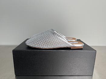ALAIA | Flat-soled half-slippers in gray