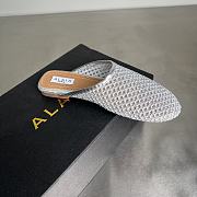 ALAIA | Flat-soled half-slippers in gray - 6