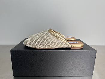 ALAIA | Flat-soled half-slippers in gold