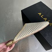 ALAIA | Flat-soled half-slippers in gold - 6