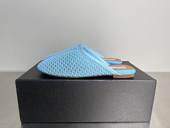ALAIA | Flat-soled half-slippers in blue