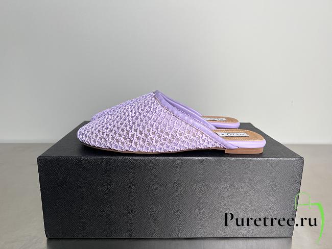 ALAIA | Flat-soled half-slippers in purble - 1