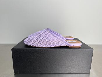 ALAIA | Flat-soled half-slippers in purble