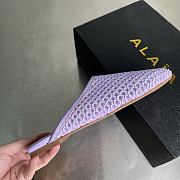 ALAIA | Flat-soled half-slippers in purble - 5