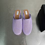 ALAIA | Flat-soled half-slippers in purble - 2