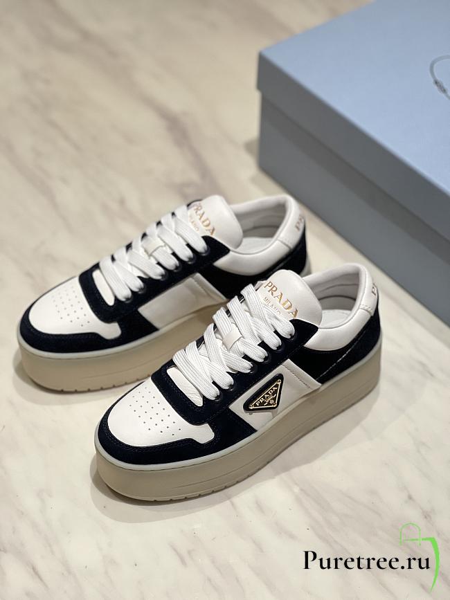 PRADA | Thick-soled Casual Shoes In Navy Blue Color - 1